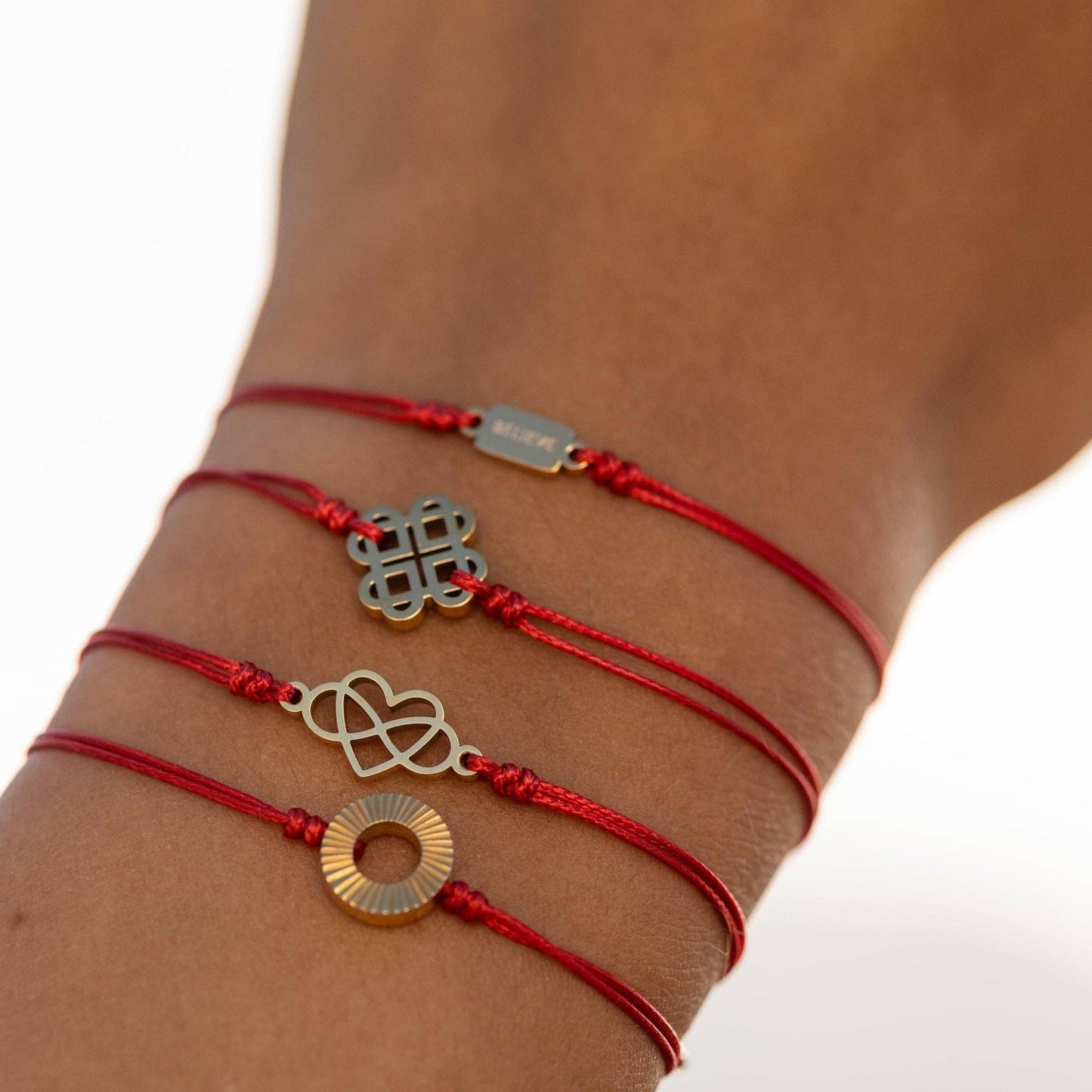 Clover Thread bracelet: Good Luck - charm jewelry