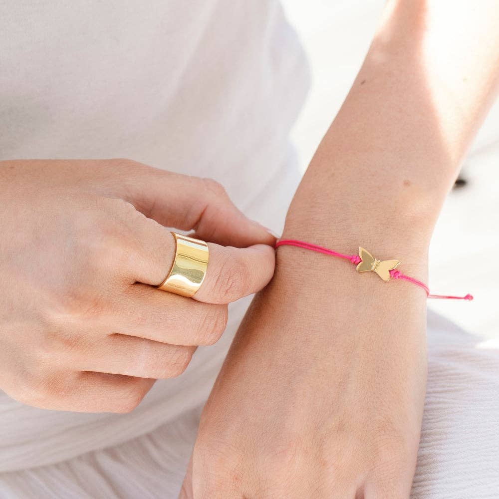 Thread of Hope & Rebirth: Butterfly - charm bracelet