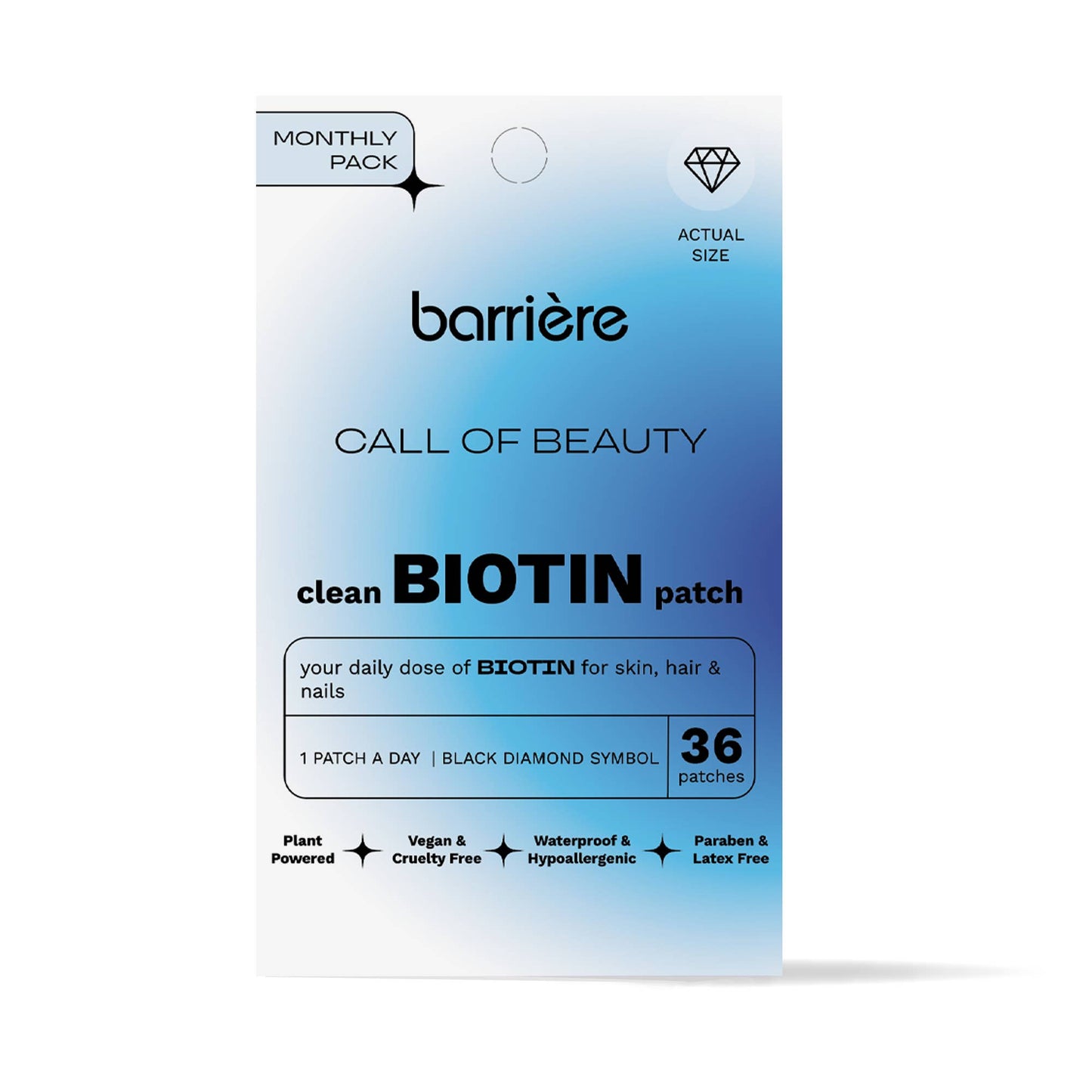 CALL OF BEAUTY clean Biotin Patch 36pk- Diamond icon