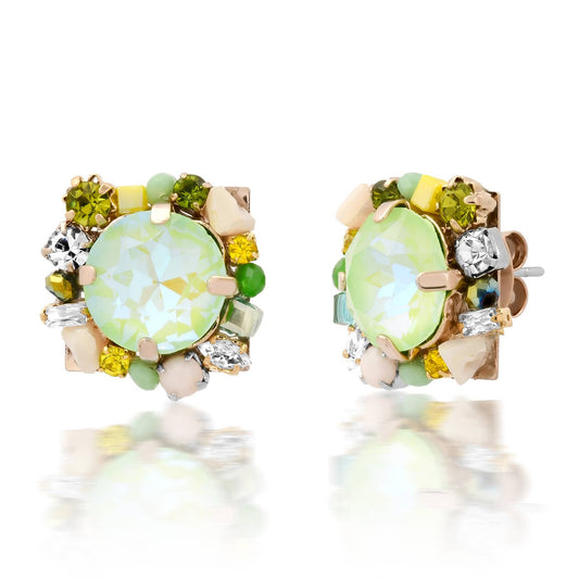Gemmy Bezel Set Studs