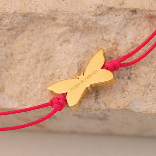 Thread of Hope & Rebirth: Butterfly - charm bracelet