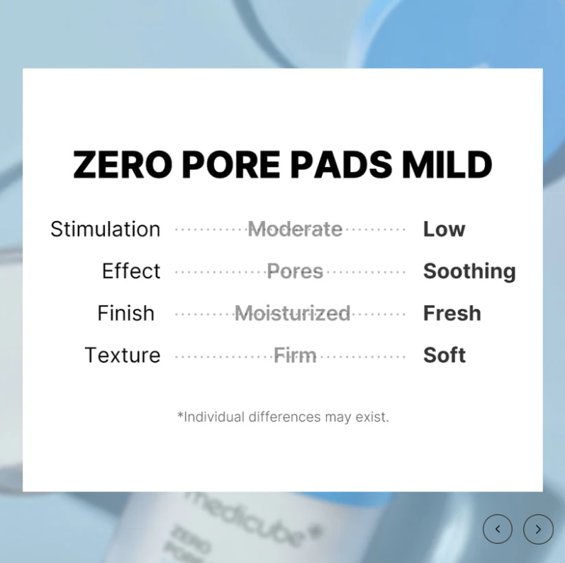 Medicube Zero Pore Madecassoside Pads (Mild)