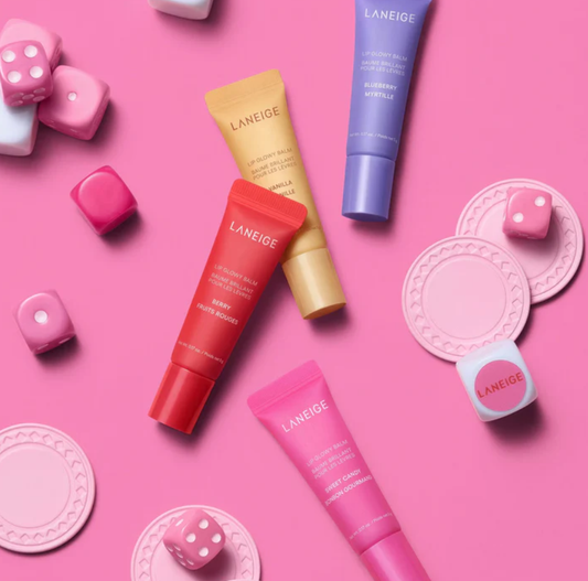 LANEIGE Mini Glowy Lip Balm 4 Piece Set