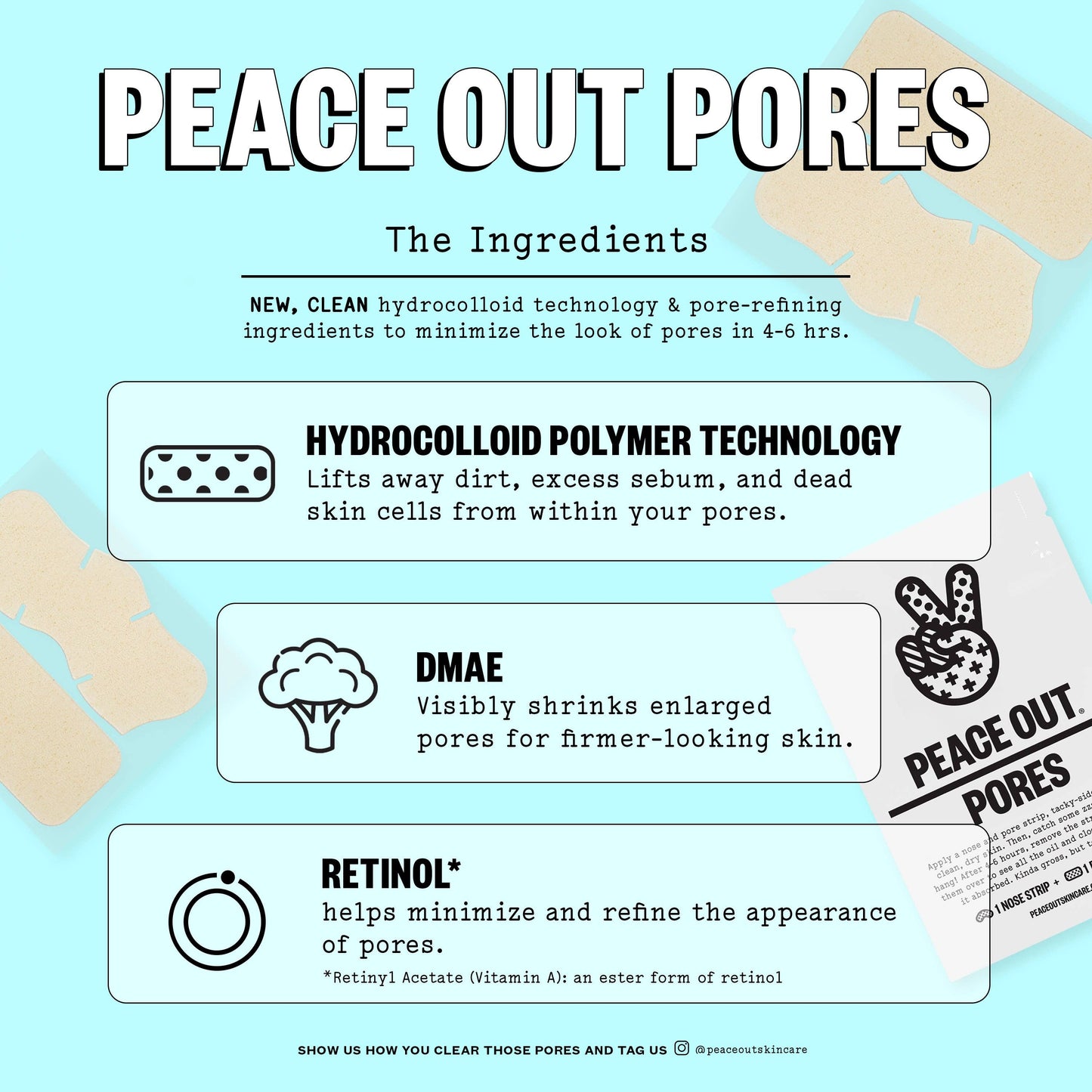 Peace Out Skincare Pore Minimizing Strips