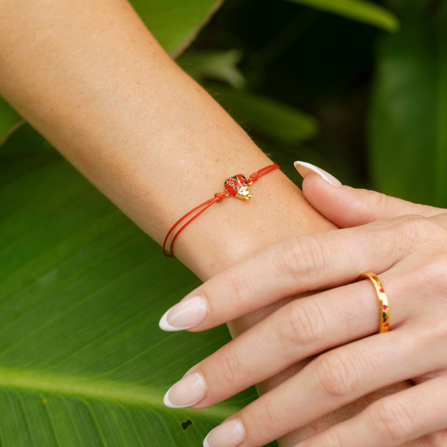Ladybug Bracelet - Thread of Blessings