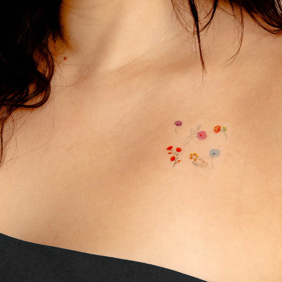 Skin Support Vitamin Patch 6pk- multicolor wildflower print