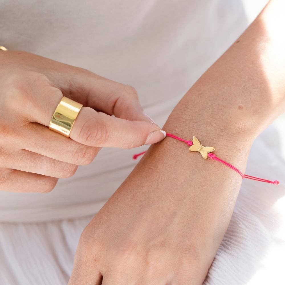 Thread of Hope & Rebirth: Butterfly - charm bracelet