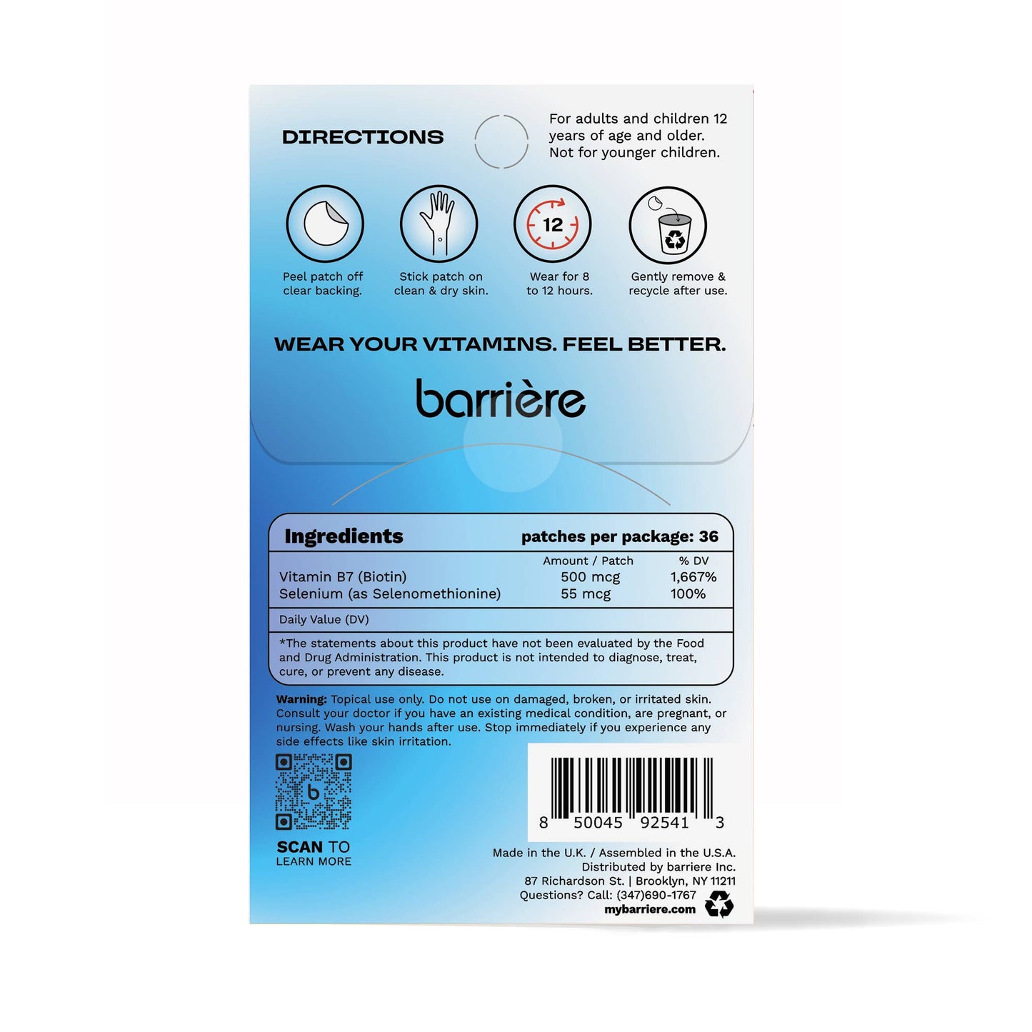 CALL OF BEAUTY clean Biotin Patch 36pk- Diamond icon